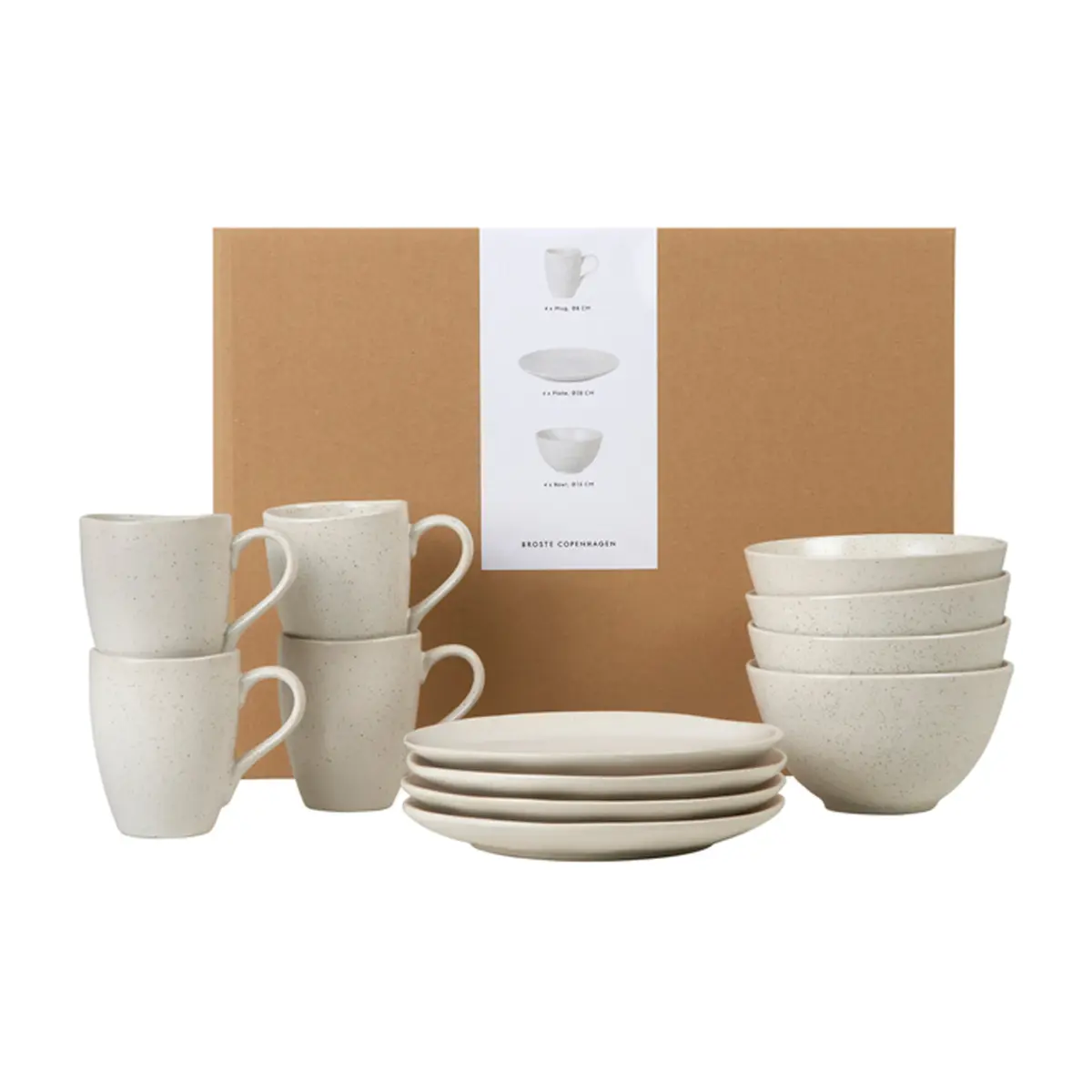 Nordic Vanilla frokostservise, 12 deler