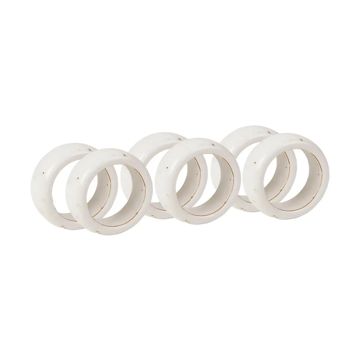Nordic Vanilla serviettring 6-pakning, Cream with grains