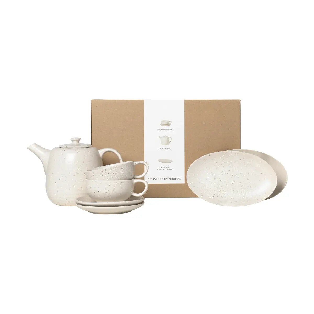 Nordic Vanilla teservise for 2, 5 delar