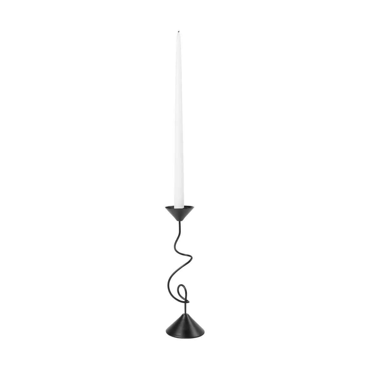 Selma lysestake 26,5 cm, Black
