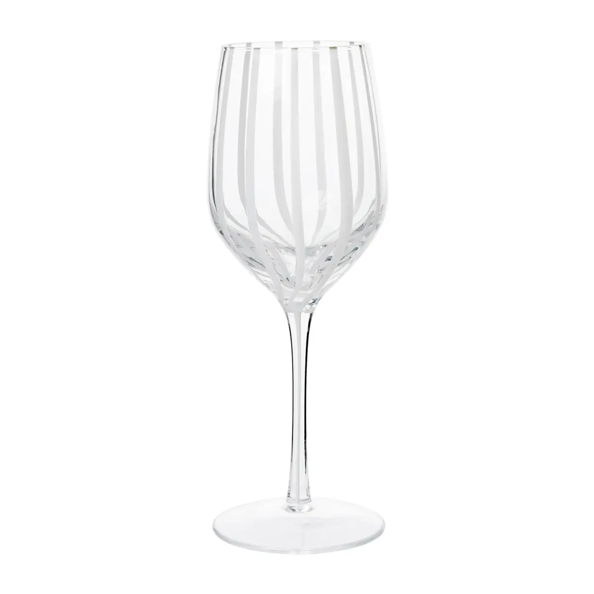 Stripe hvitvinsglass 35 cl, Clear-white stripes