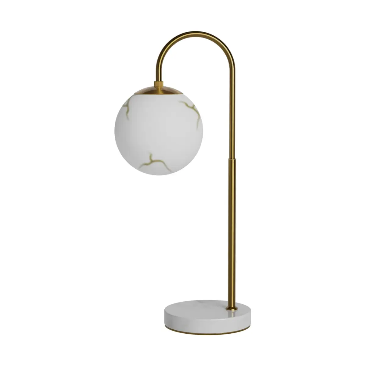 Bellagio bordlampe 60 cm, Messing-hvit