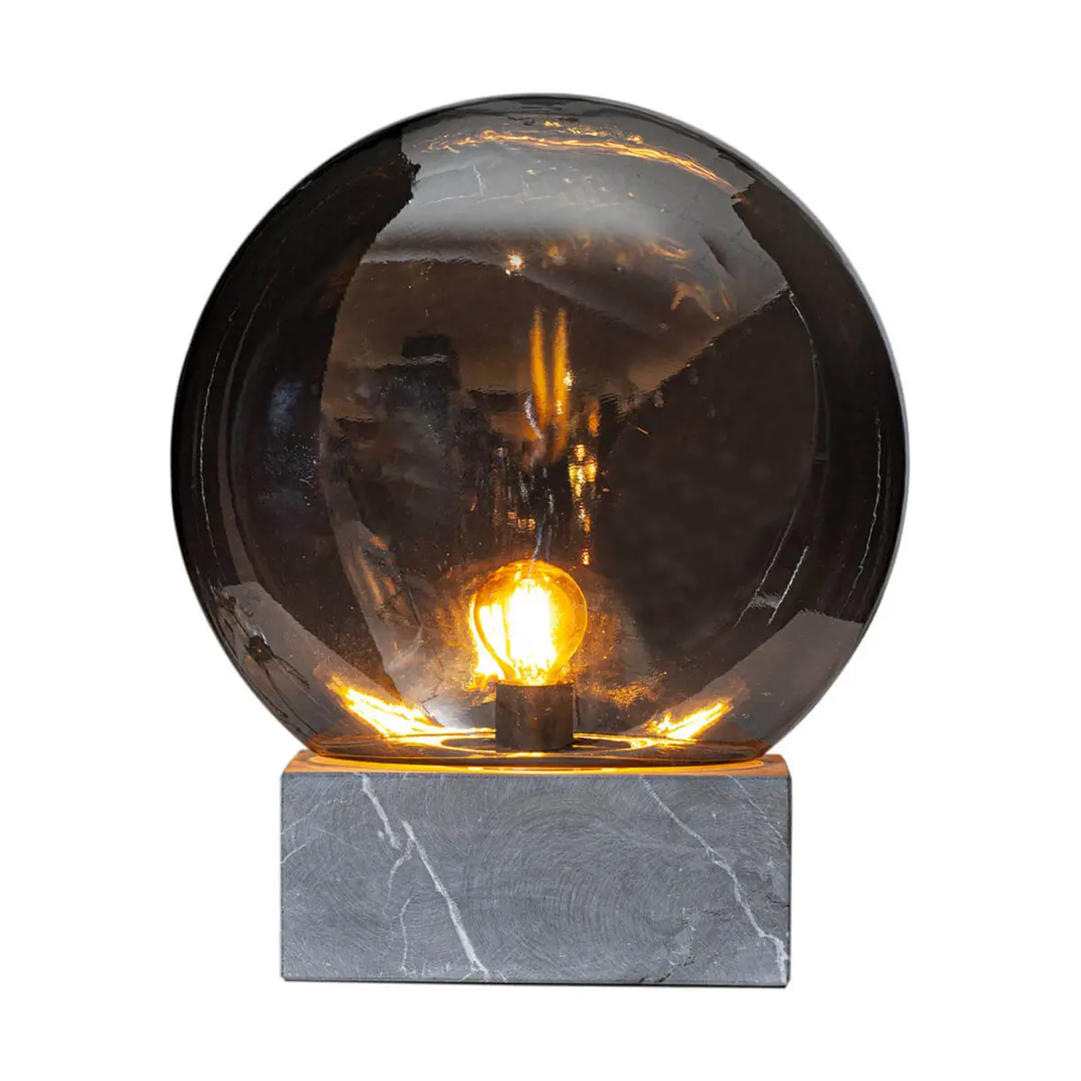 Glori bordlampe Ø 30 cm, Røykgrå
