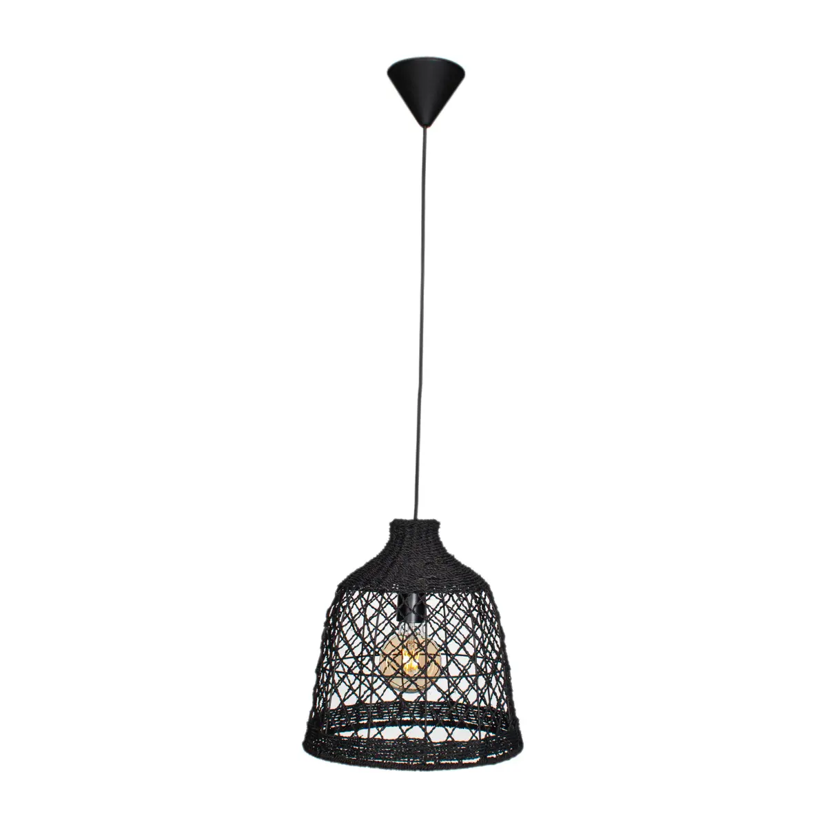 Lucena taklampe, Svart