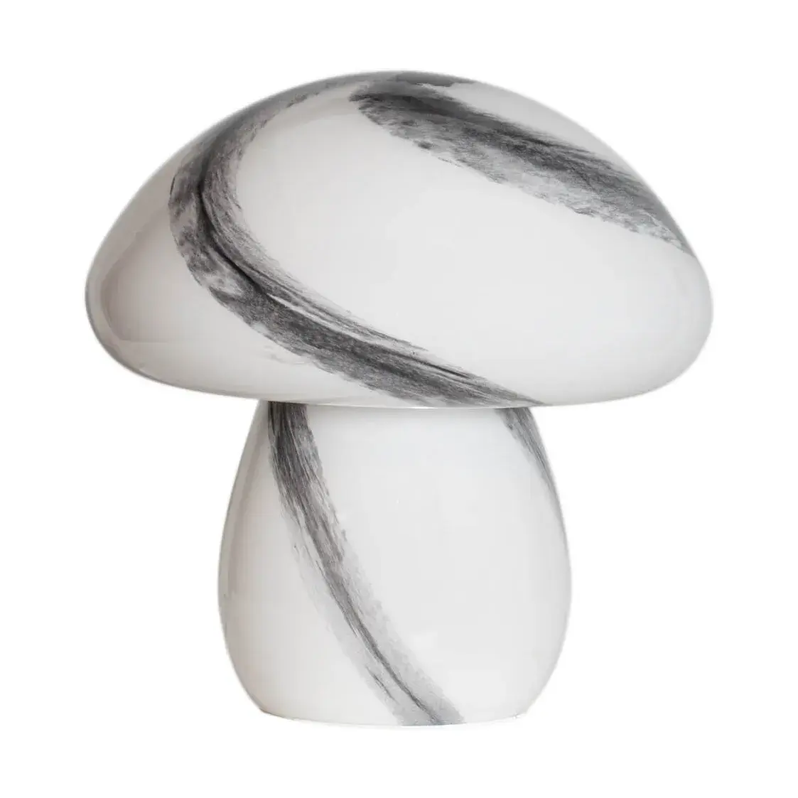 Mira Mushroom bordlampe 30 cm, Hvit-svart