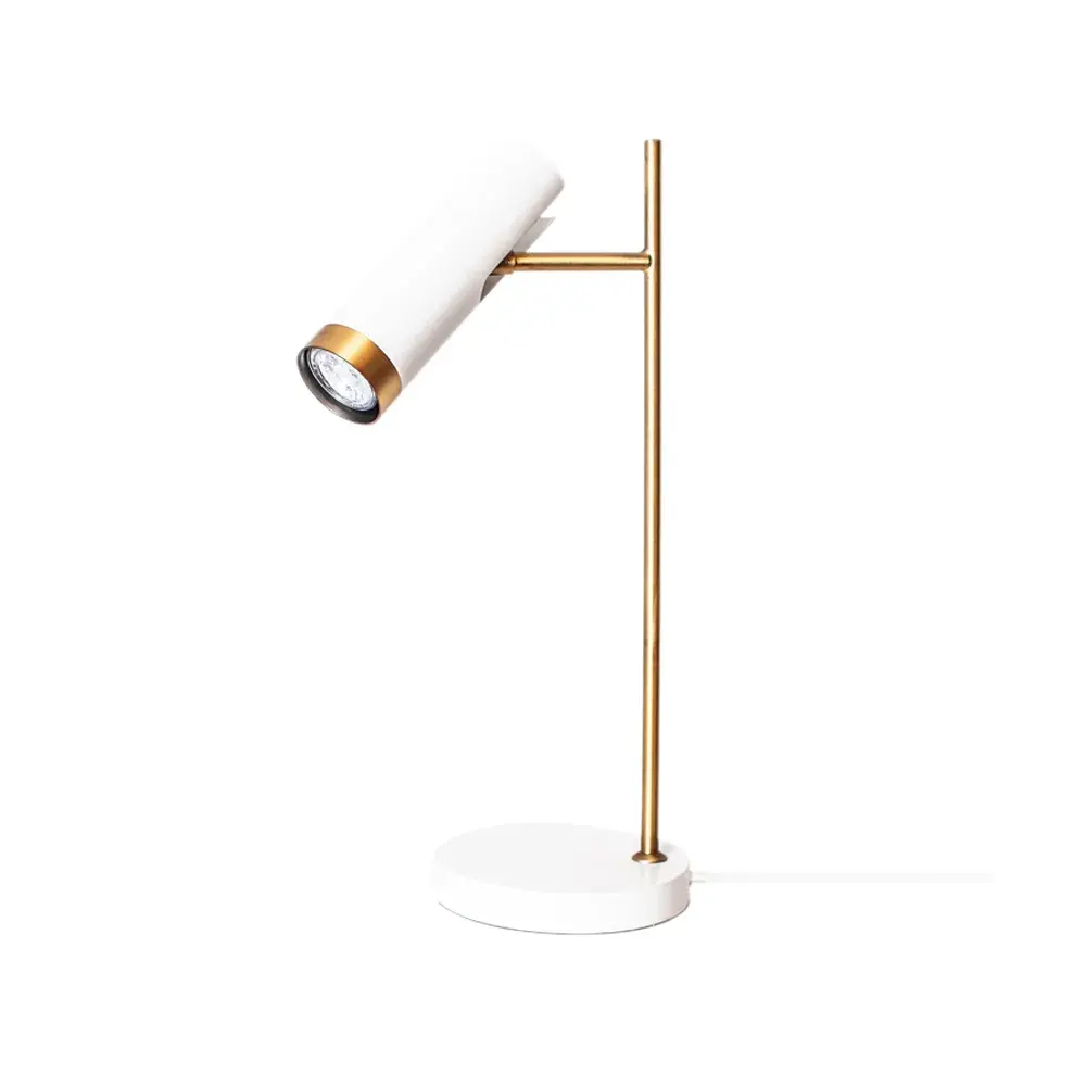 Puls bordlampe, hvit