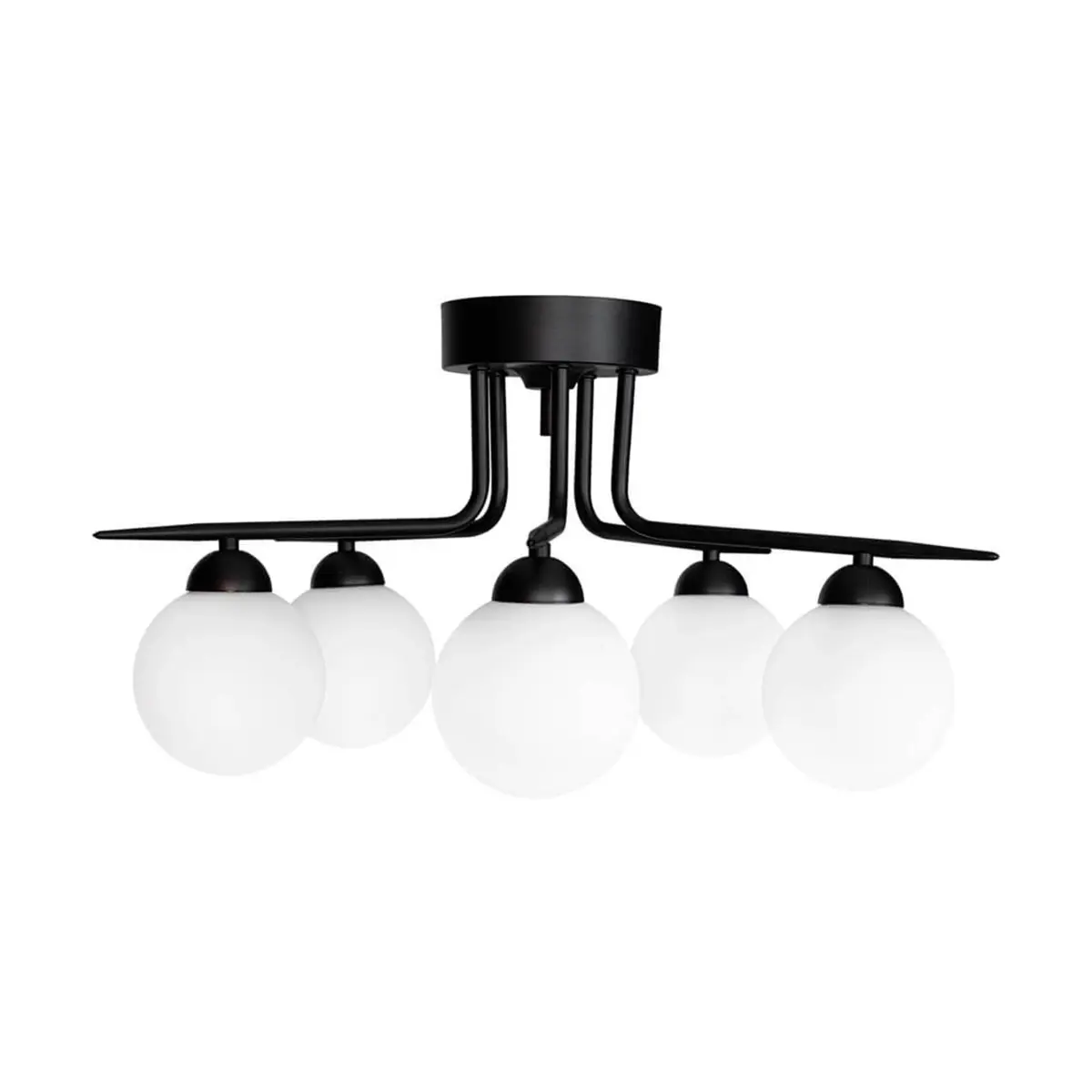 Punto 5 lamper – plafond, Matt sort