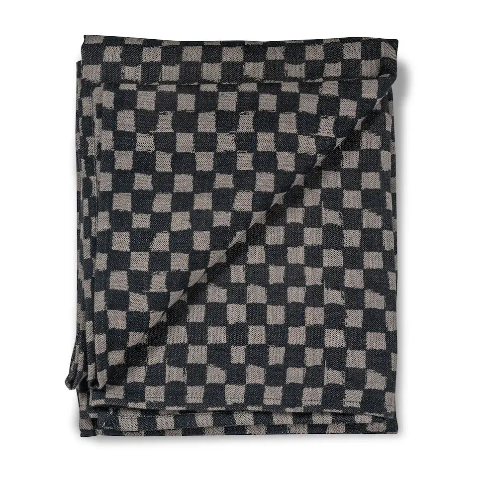 Checki duk 150 x 250 cm, Svart