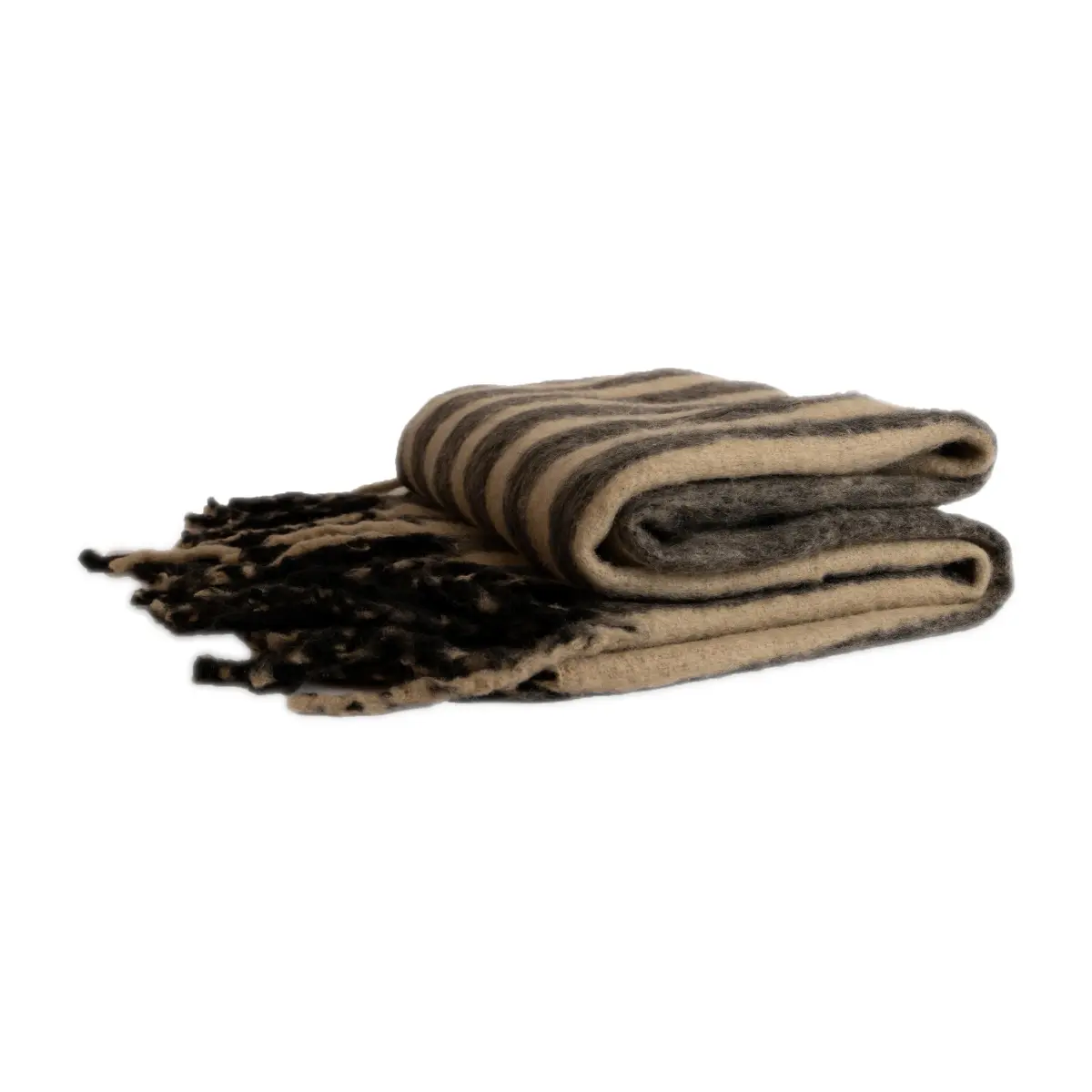 Edien pledd 125 x 150 cm, Svart-beige