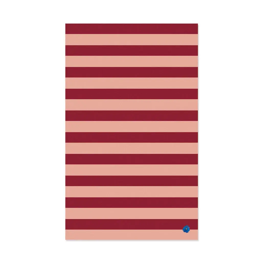 Leya stripe duk 150 x 250 cm, Rød-rosa