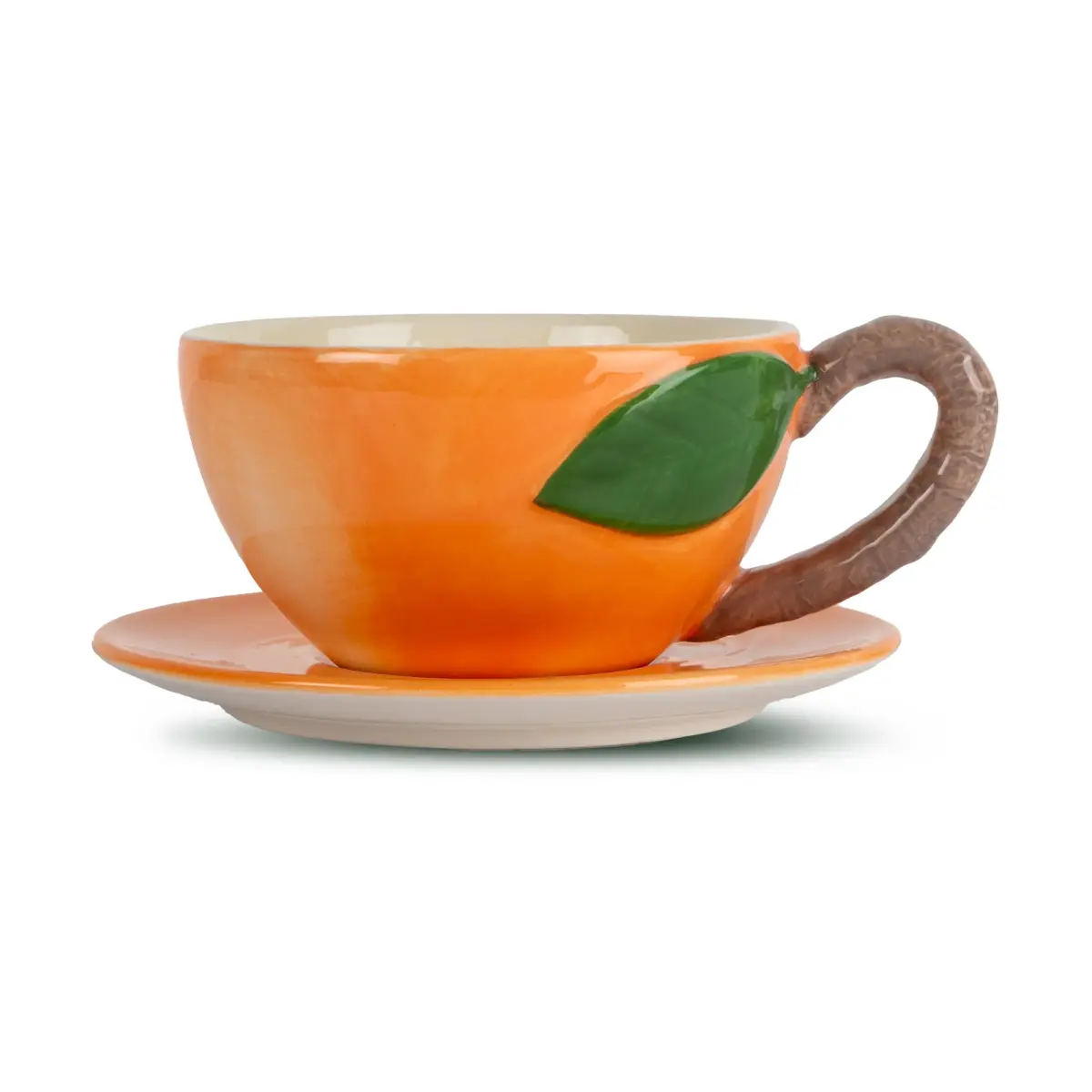 Peach kopp med fat, Oransje