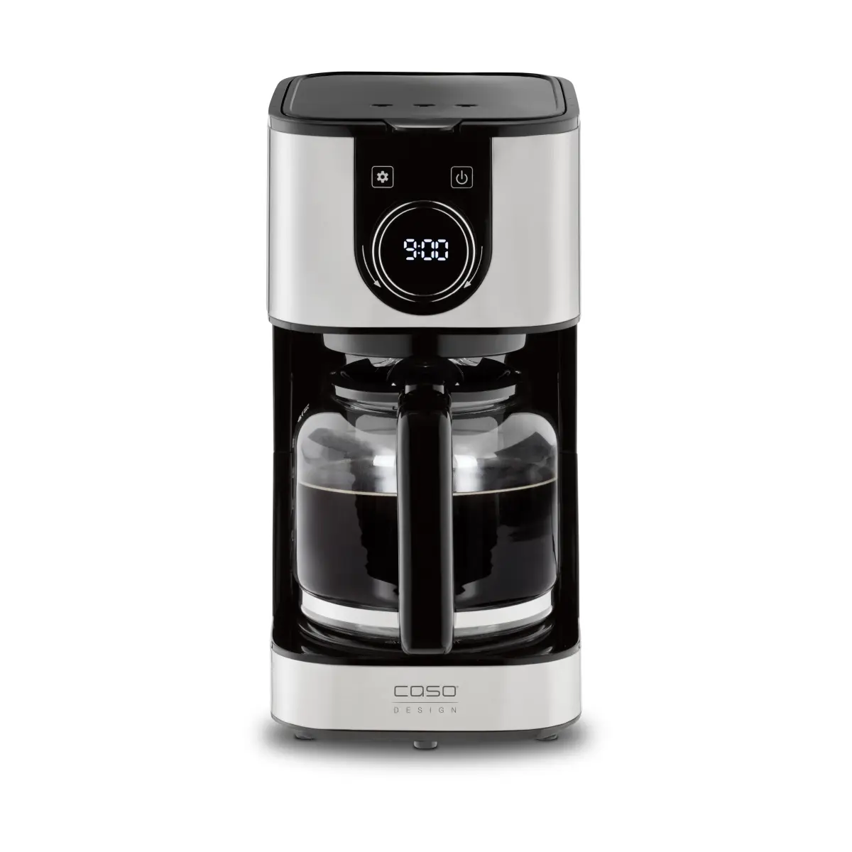 Caso Design Selection C kaffetrakter, Stål-svart, 12 kopper