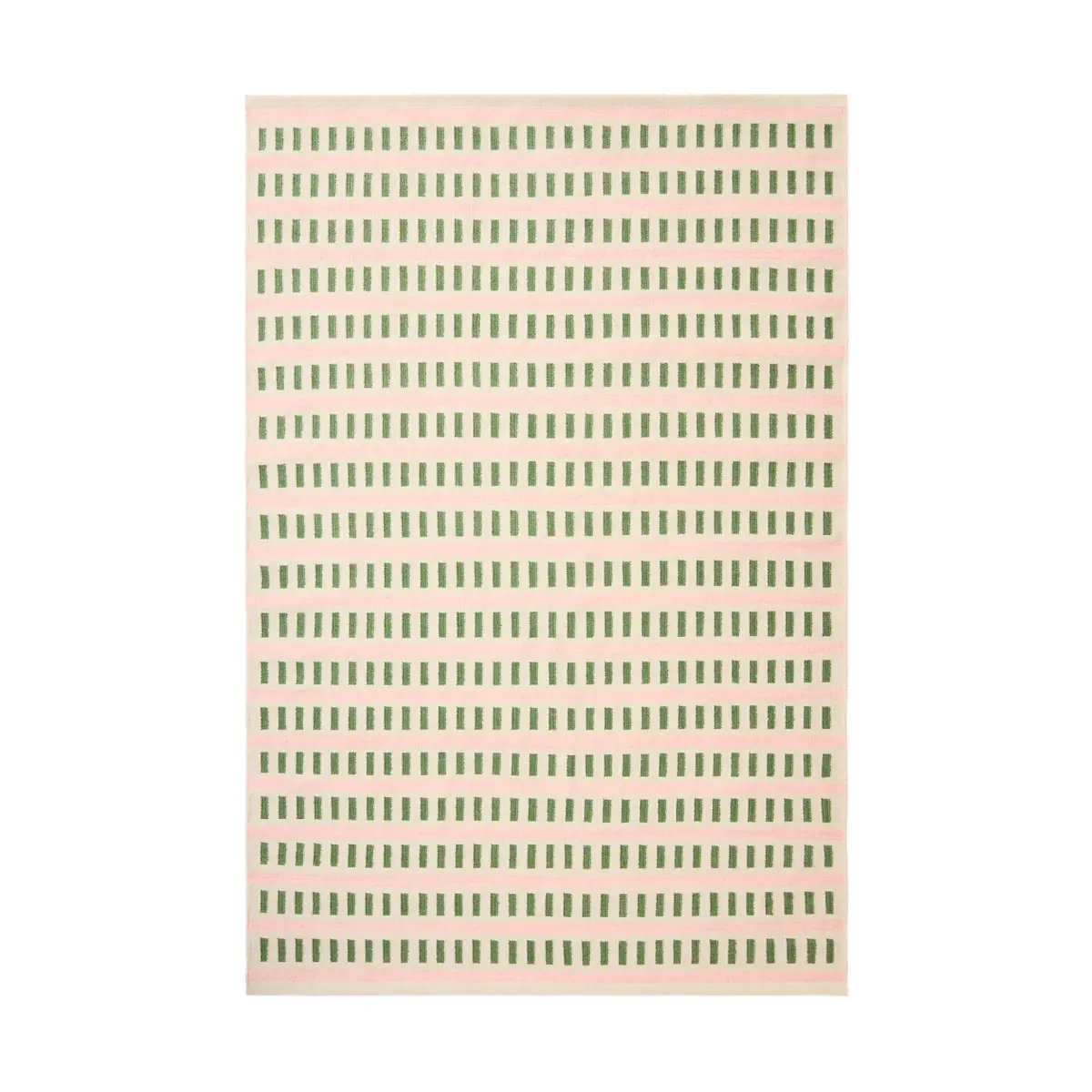 Ladakh ullteppe, Offwhite-green-pink, 180x270cm