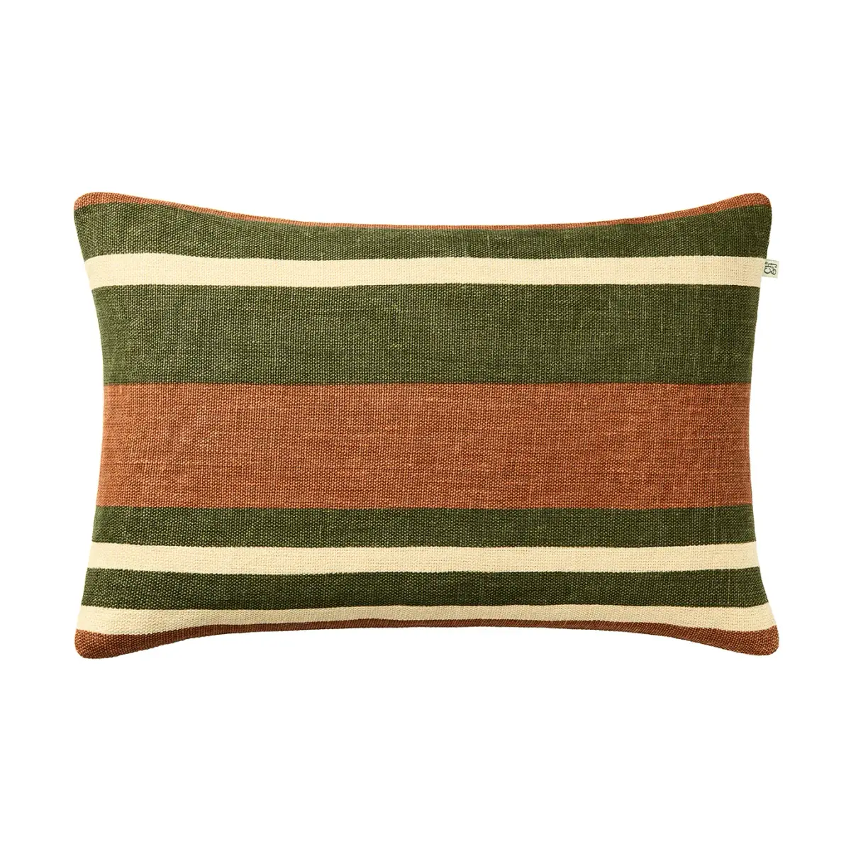 Vera putetrekk, Apricot Orange-Cactus Green, 40x60 cm