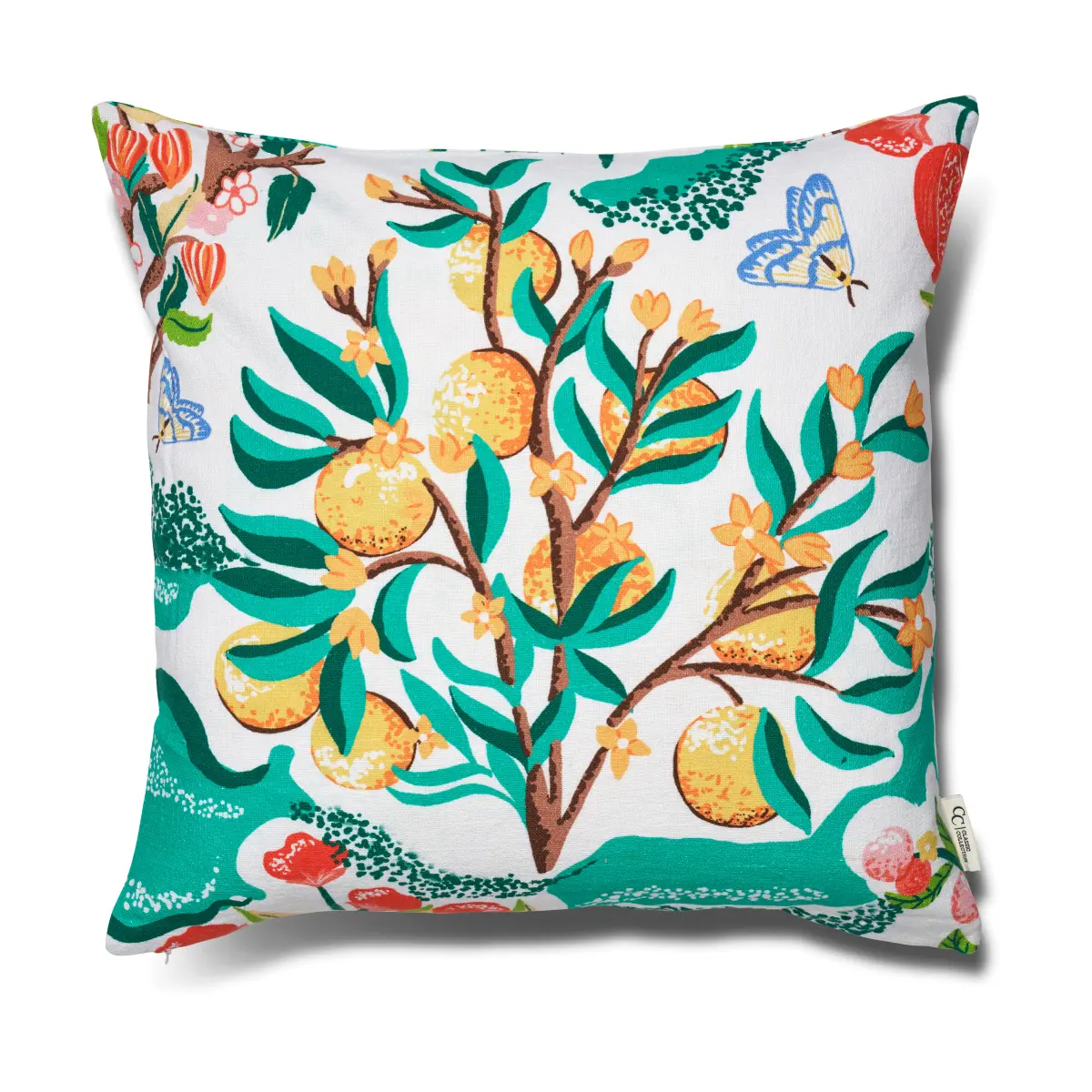 Botanical Orange putetrekk 50x50 cm, White
