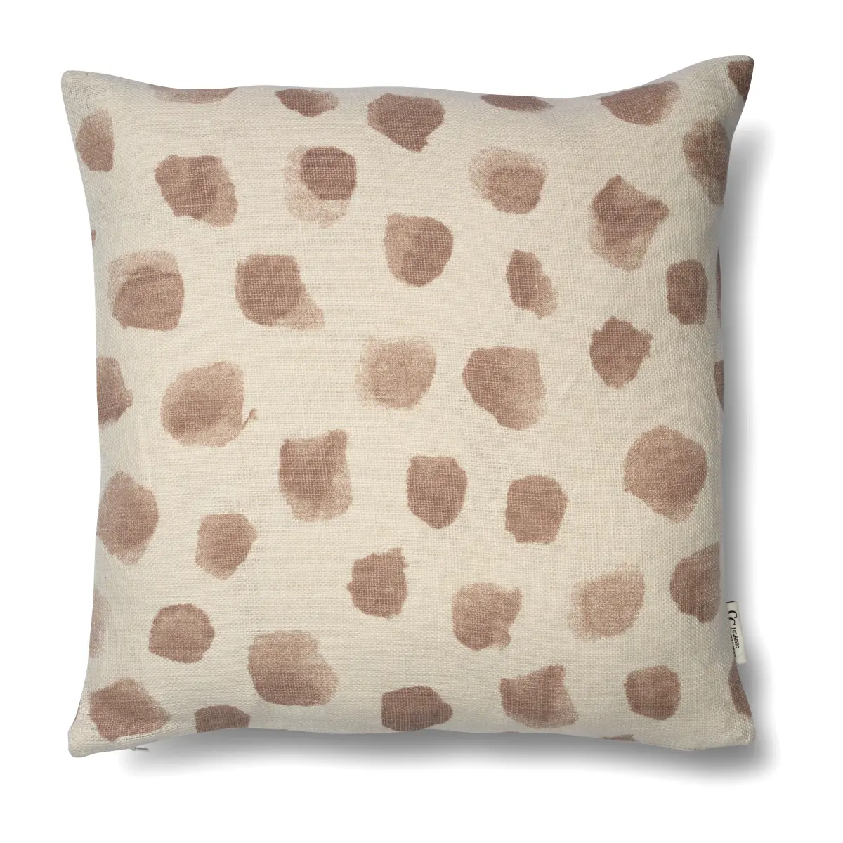Dotty putetrekk 50 x 50 cm, Hvit-bark