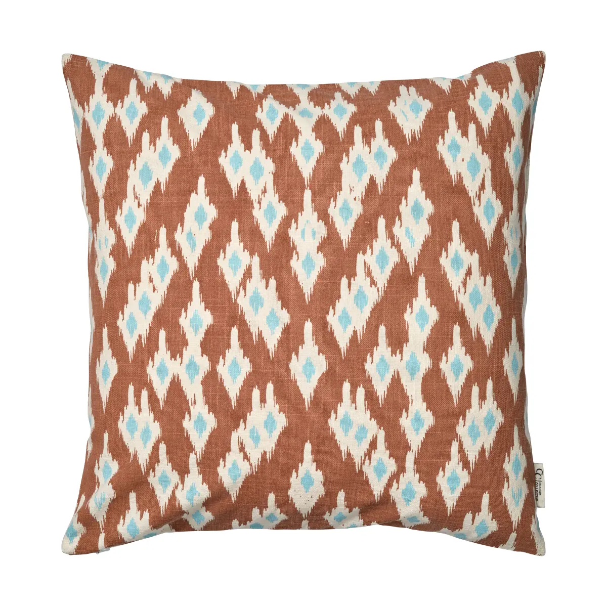 Ikat Diamond putetrekk 50x50 cm, Mocha