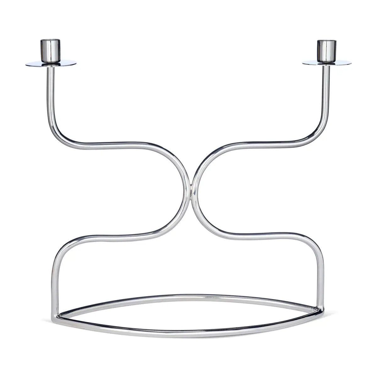Lysestake candelabra duett, Nikkelbelagt messing