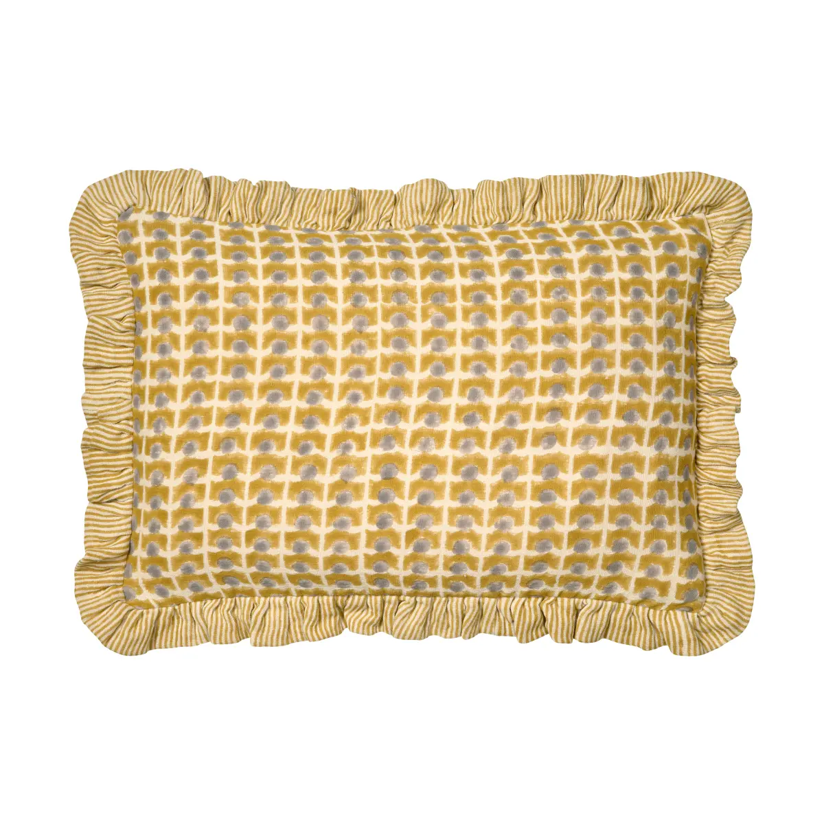 Ripple putetrekk 40x60 cm, Gul