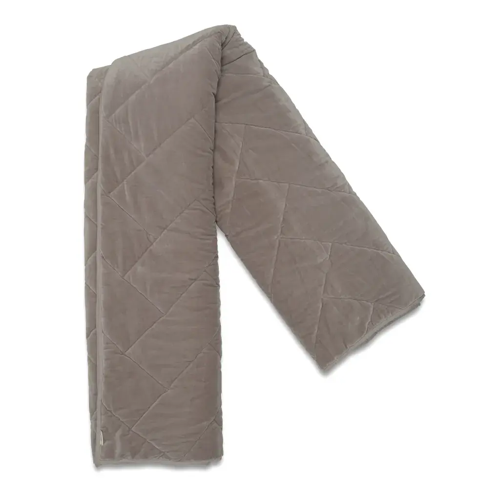 Sengeteppe Chevron 260x260 cm, Simply taupe
