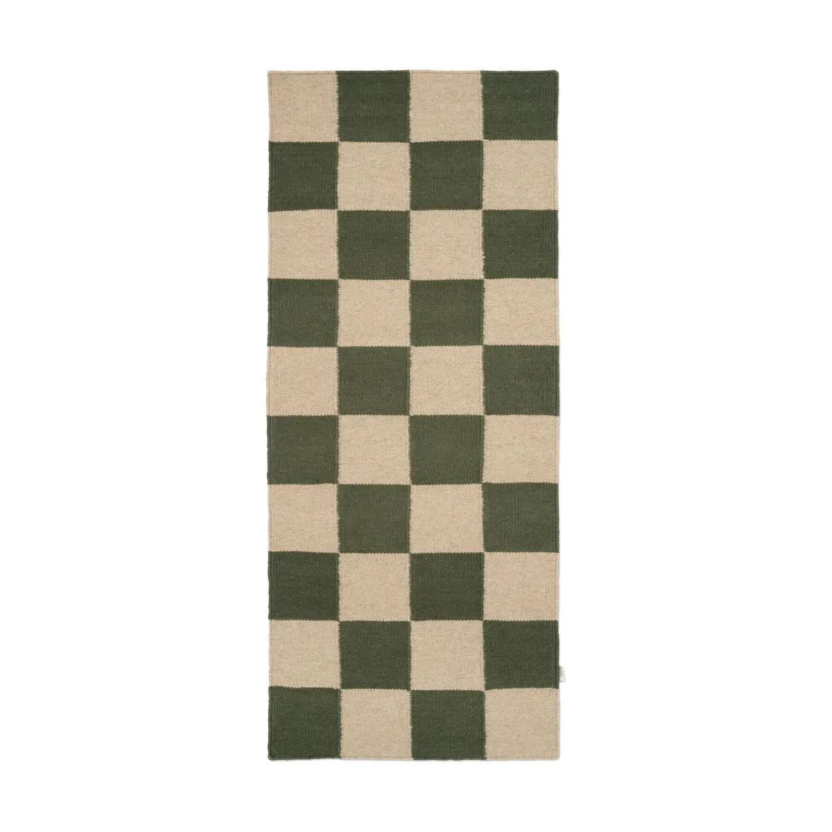 Square løper, Green-natur, 80x200 cm