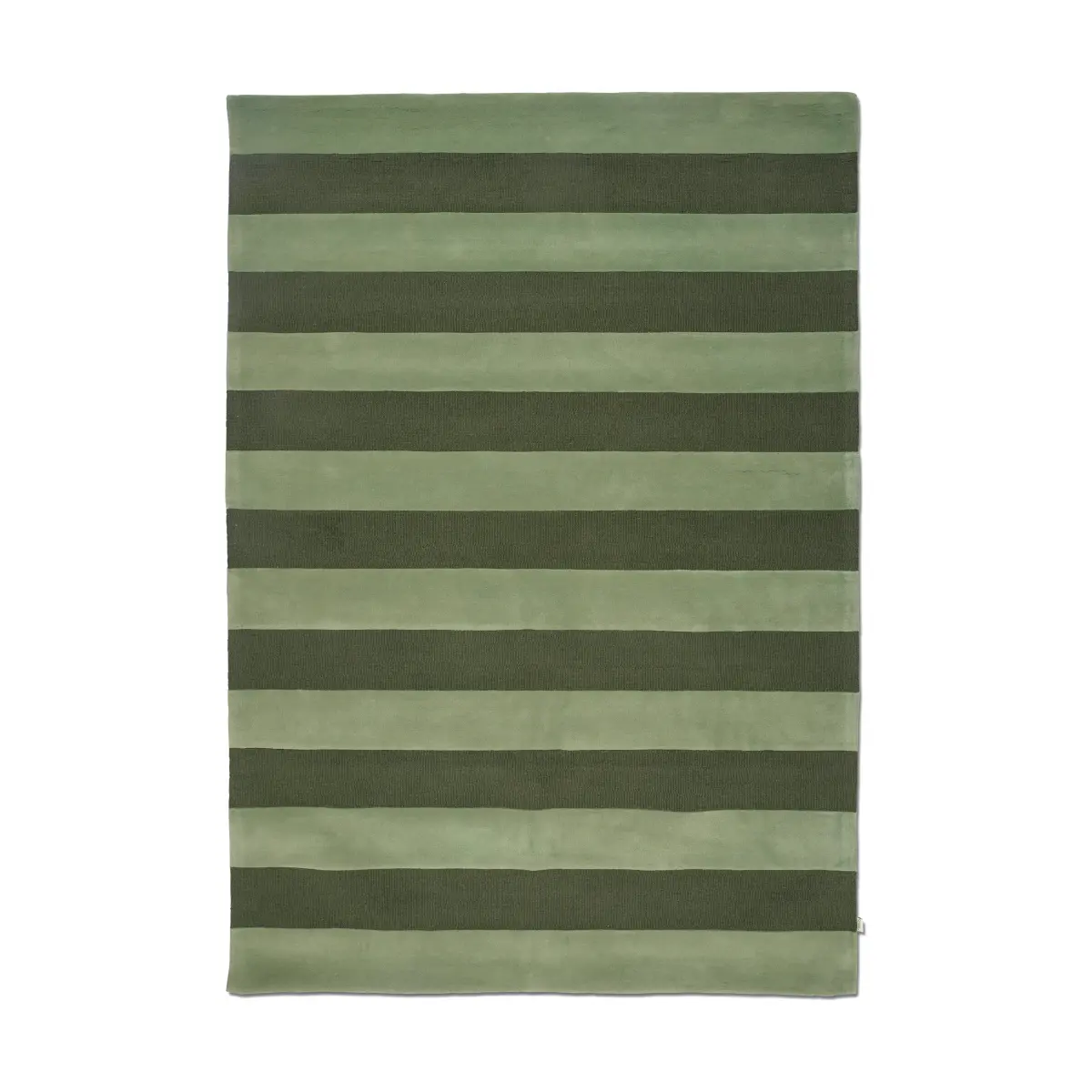 Stripe Boucle teppe, Green, 170x230 cm