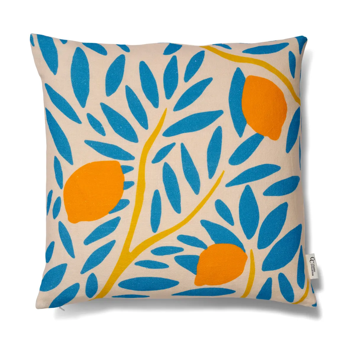 Sunny citrus putetrekk 50x50 cm, Blå