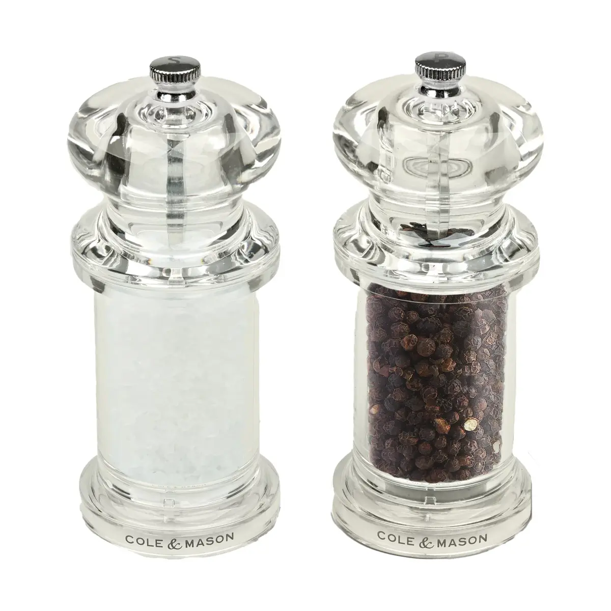505 salt- & pepperkvern 14 cm, Gjennomsiktig