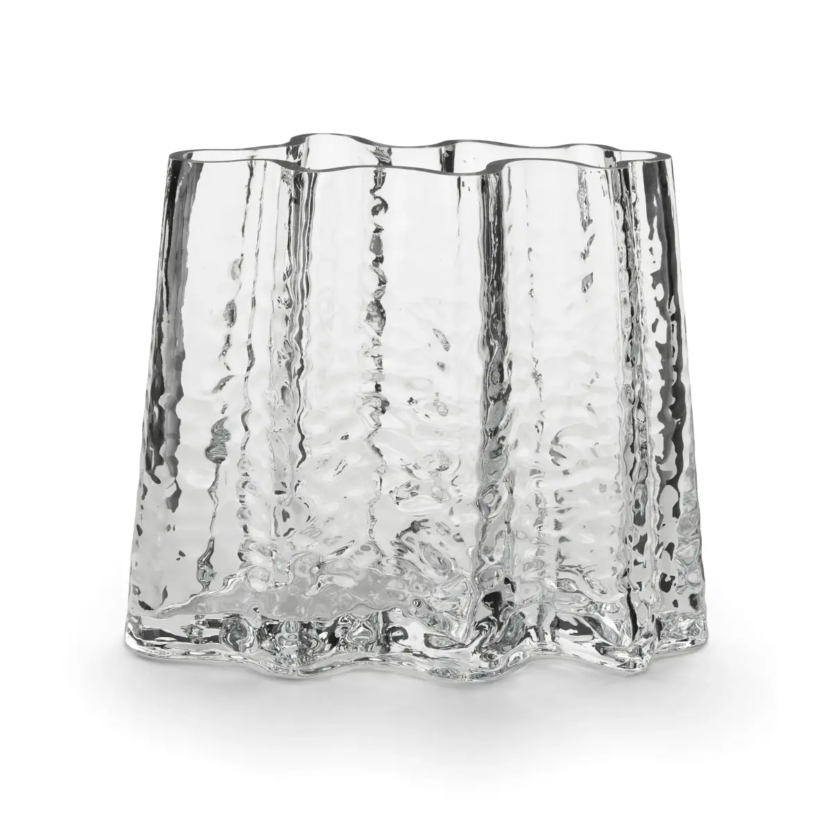 Gry wide vase 19 cm, Clear