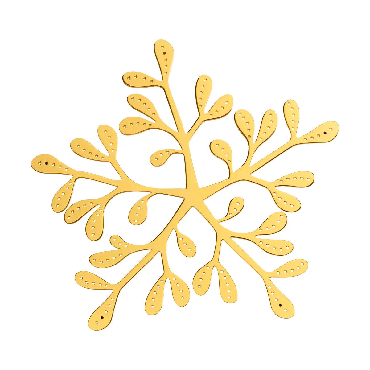 Mistletoe gryteunderlag Ø20 cm, Messing
