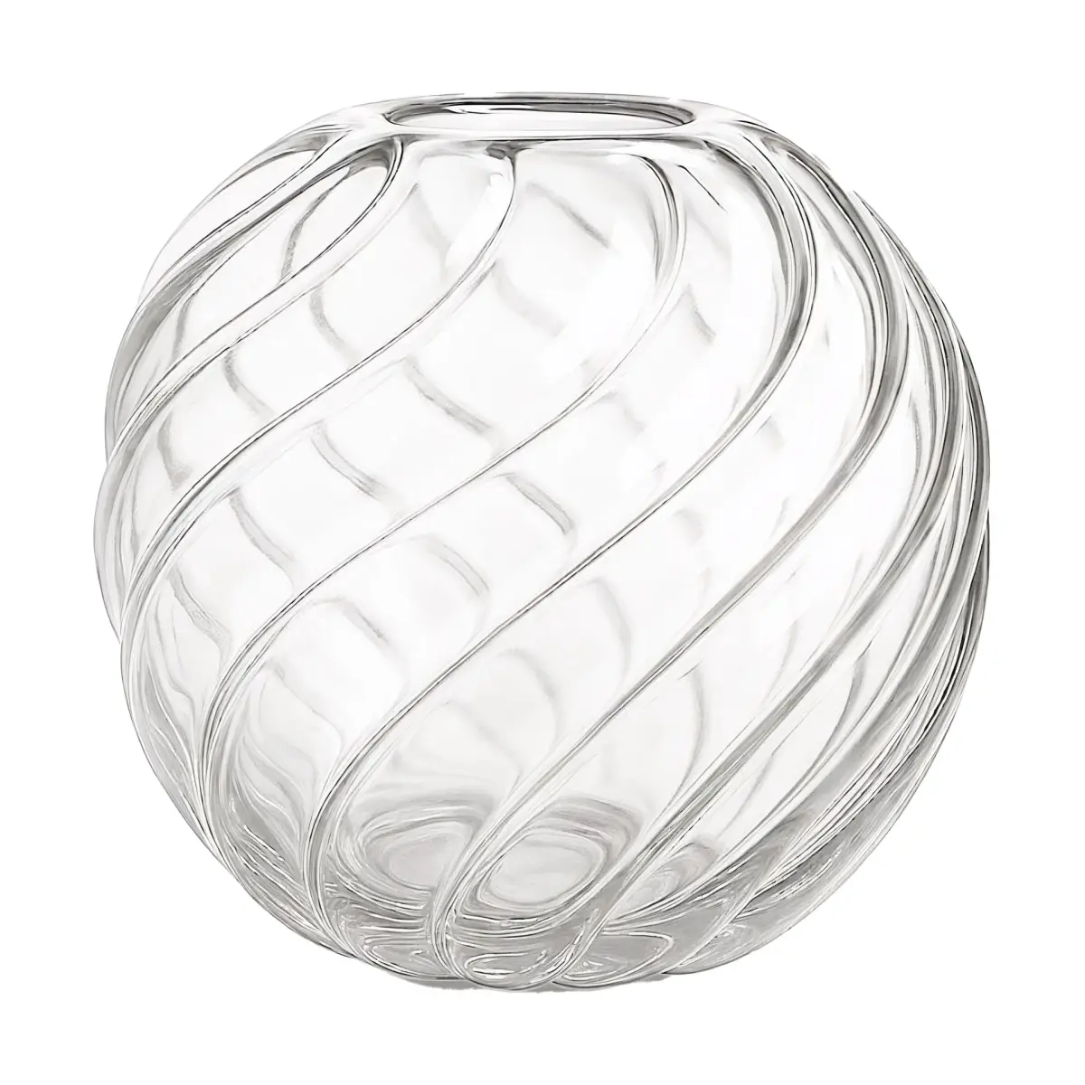Twist ball vase Ø20x19 cm, Clear