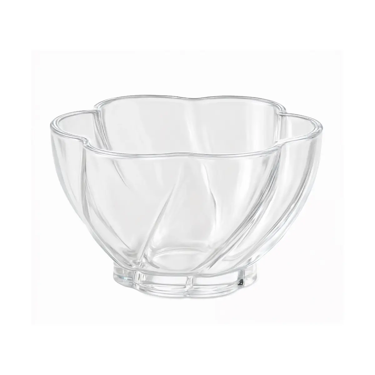Twist telys bolle Ø10x5,5 cm, Clear