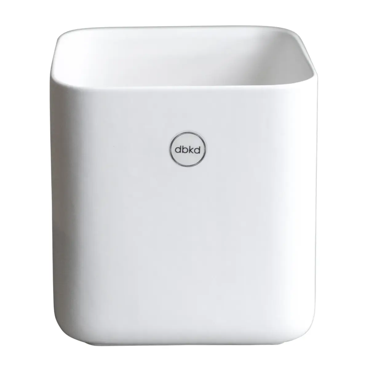 Cube krukke small Ø 13 cm, Matte white