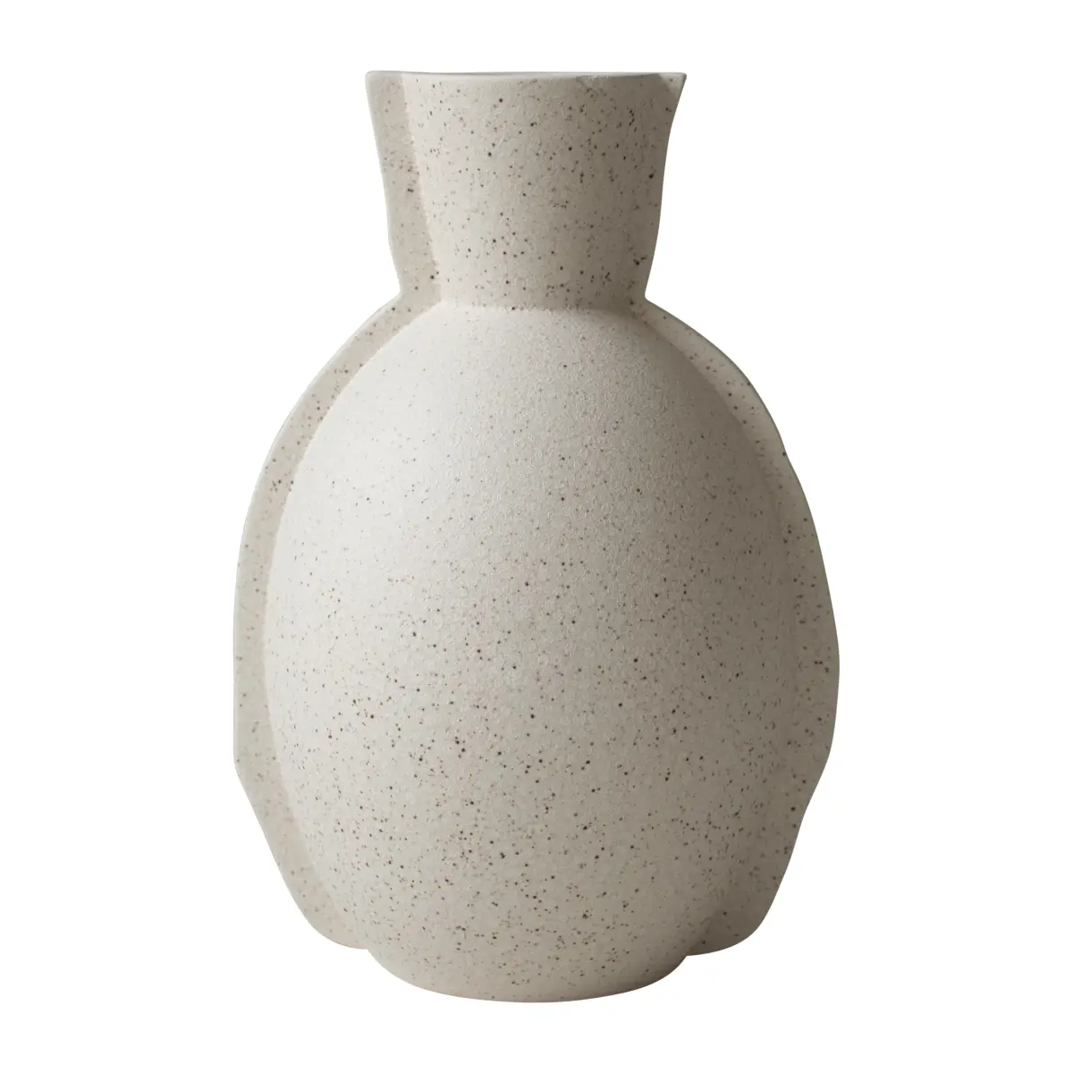 Edge vase H30 cm, Creme dot