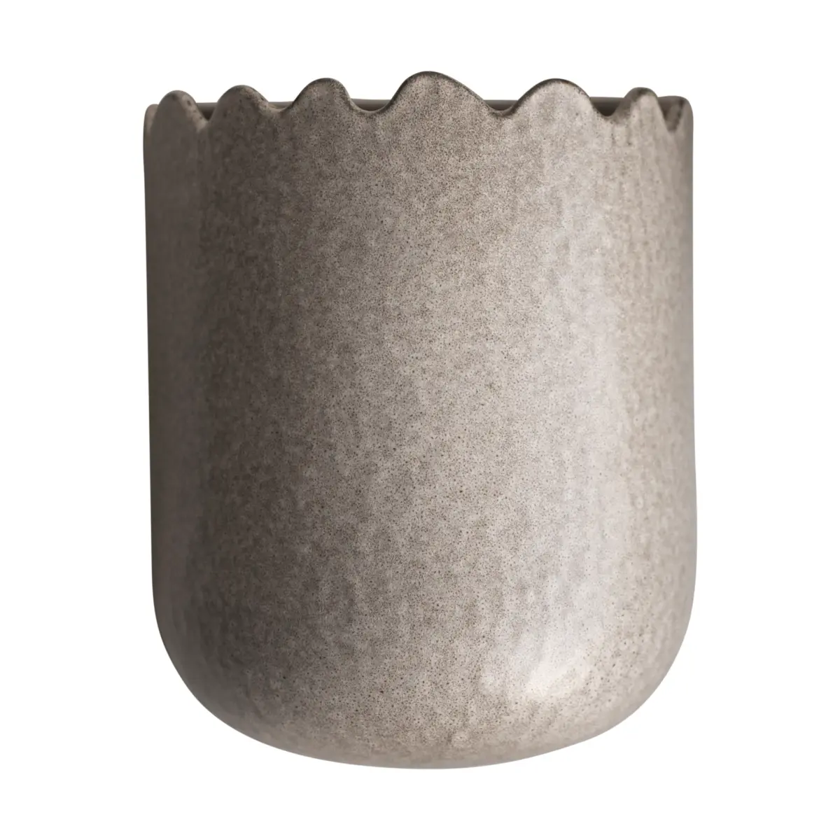 Flowery veggpotte 19 cm, Beige