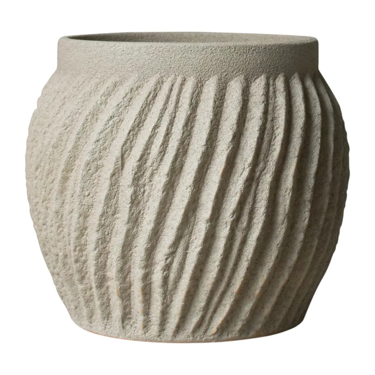 Raw vase 19 cm, Sandy mole
