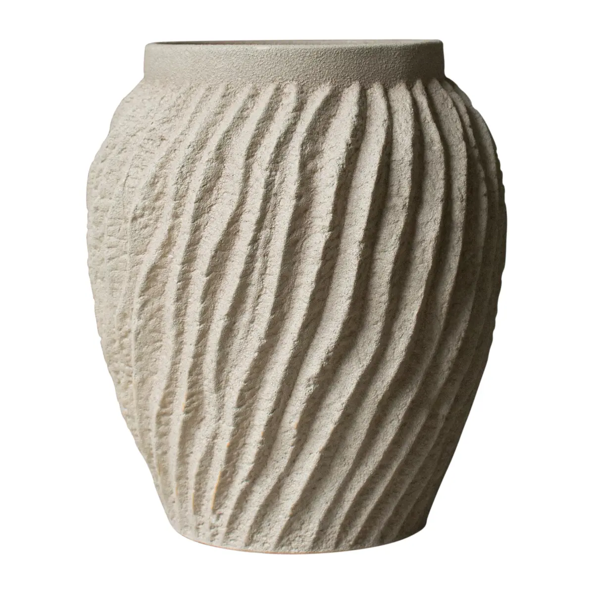 Raw vase 29 cm, Sandy mole