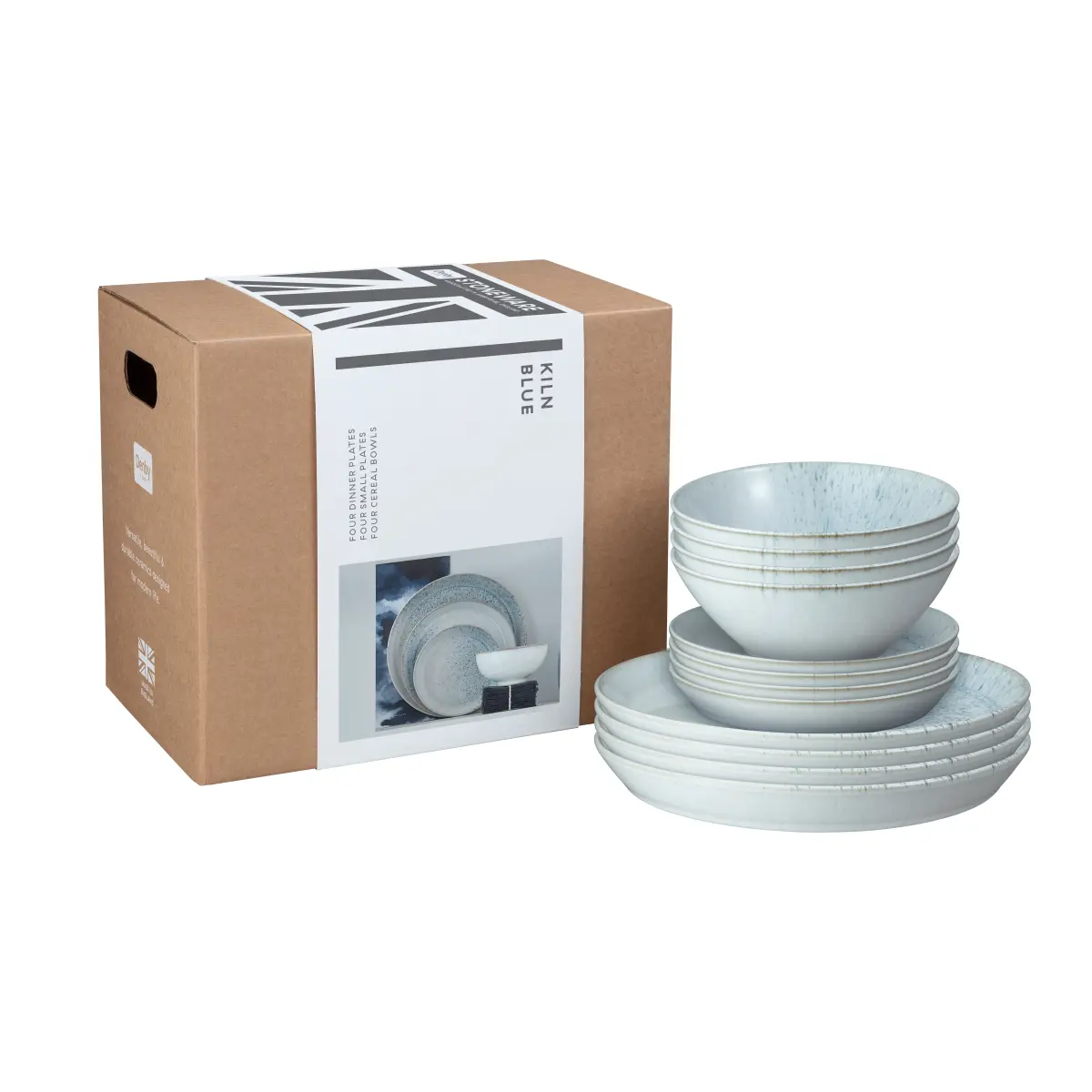 Kiln blue servisesett, 12 deler