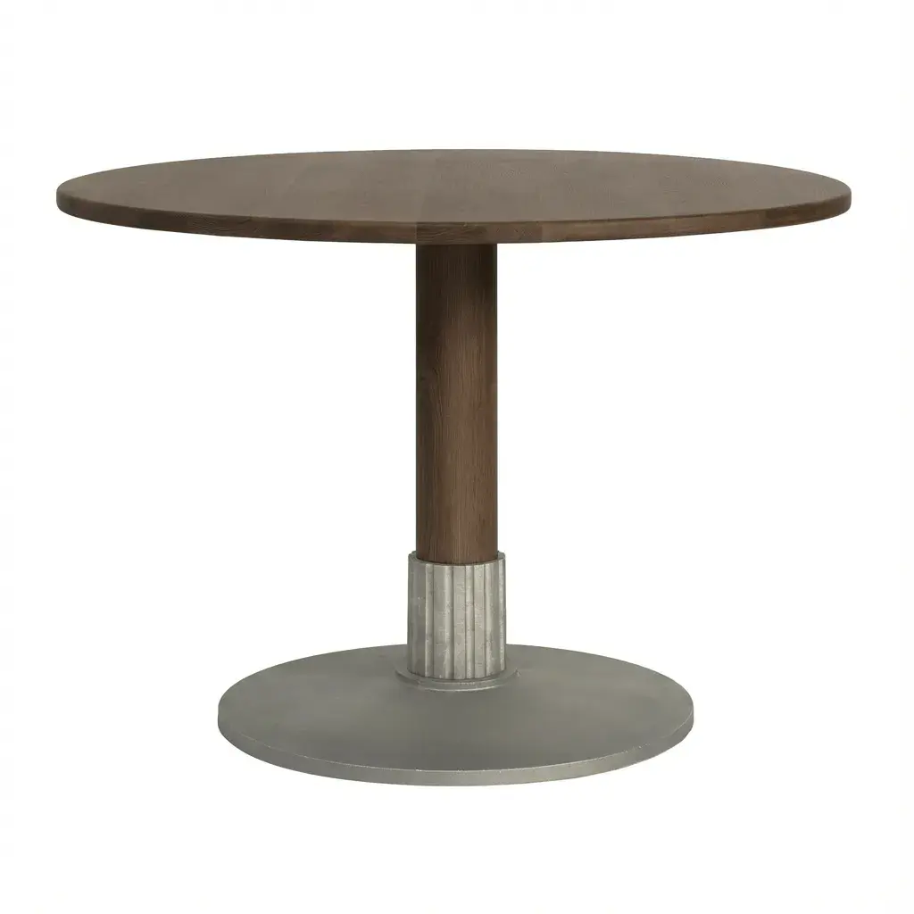 Tock Table spisebord, Mørk eik, Ø110x76 cm