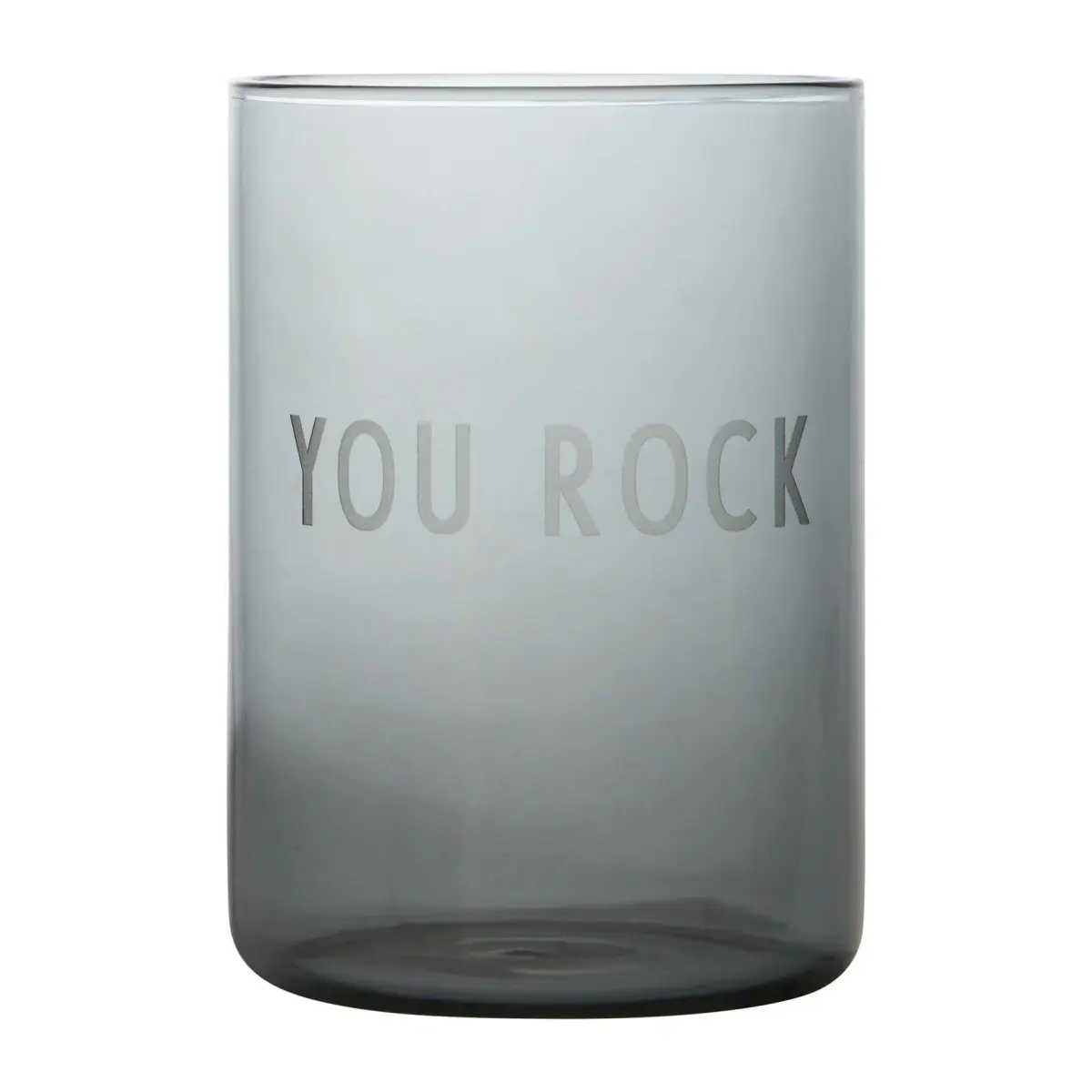 Design Letters favorittglass 35 cl, You rock-black