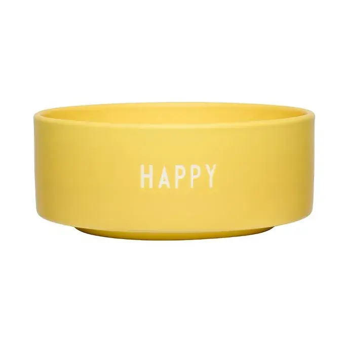 Design Letters godteriskål Ø12 cm, Yellow