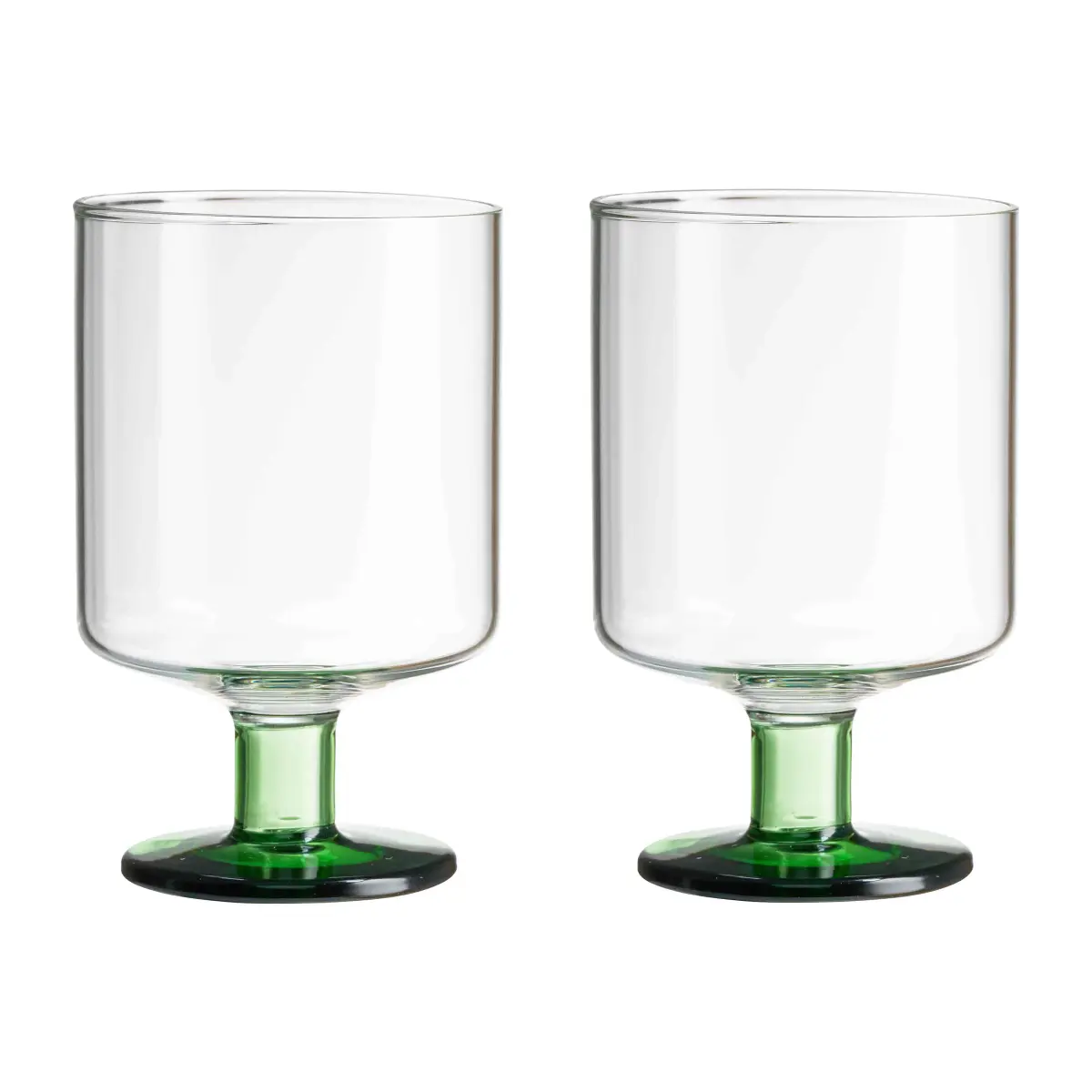 Generous vinglass 30 cl 2-pakning, Clear-green