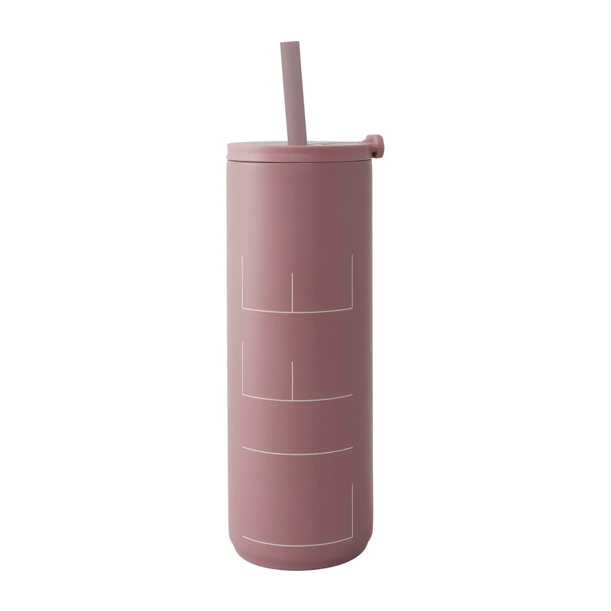 Travel Life termosflaske med sugerør 50 cl, Ash rose