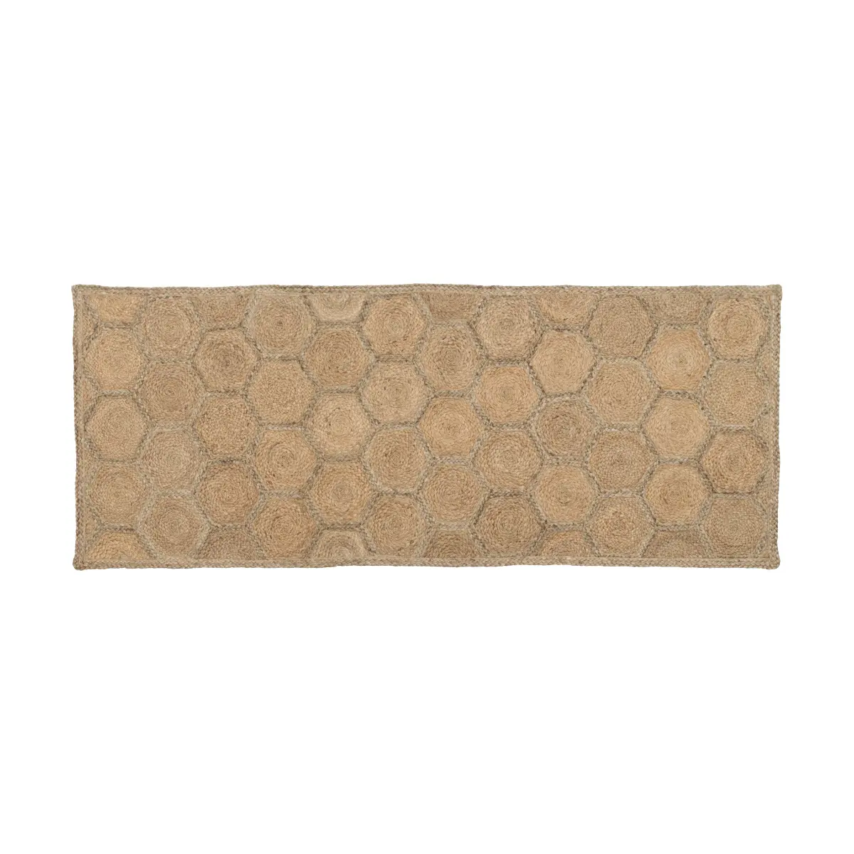 Elin gulvteppe, Honey comb natural, 80x200 cm