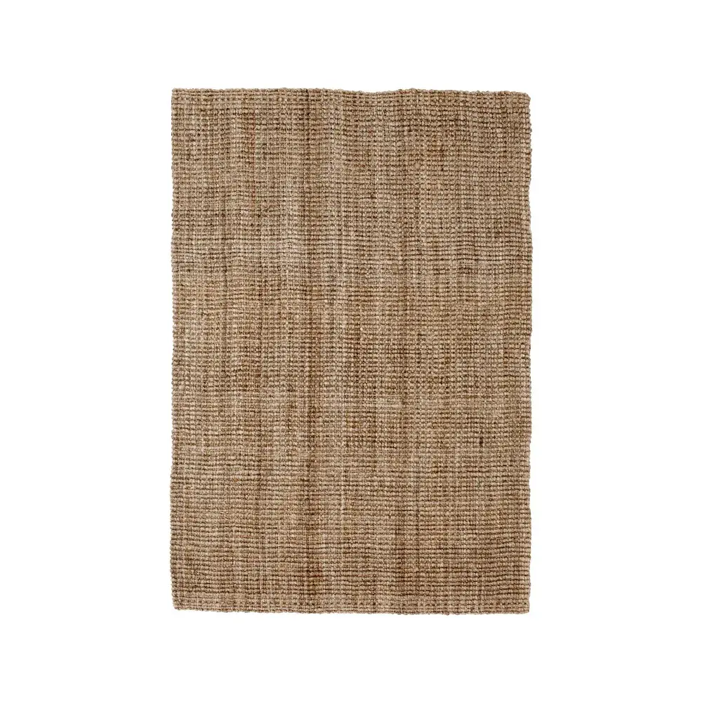 Julia teppe, Naturgrå, jute, 190 x 290 cm
