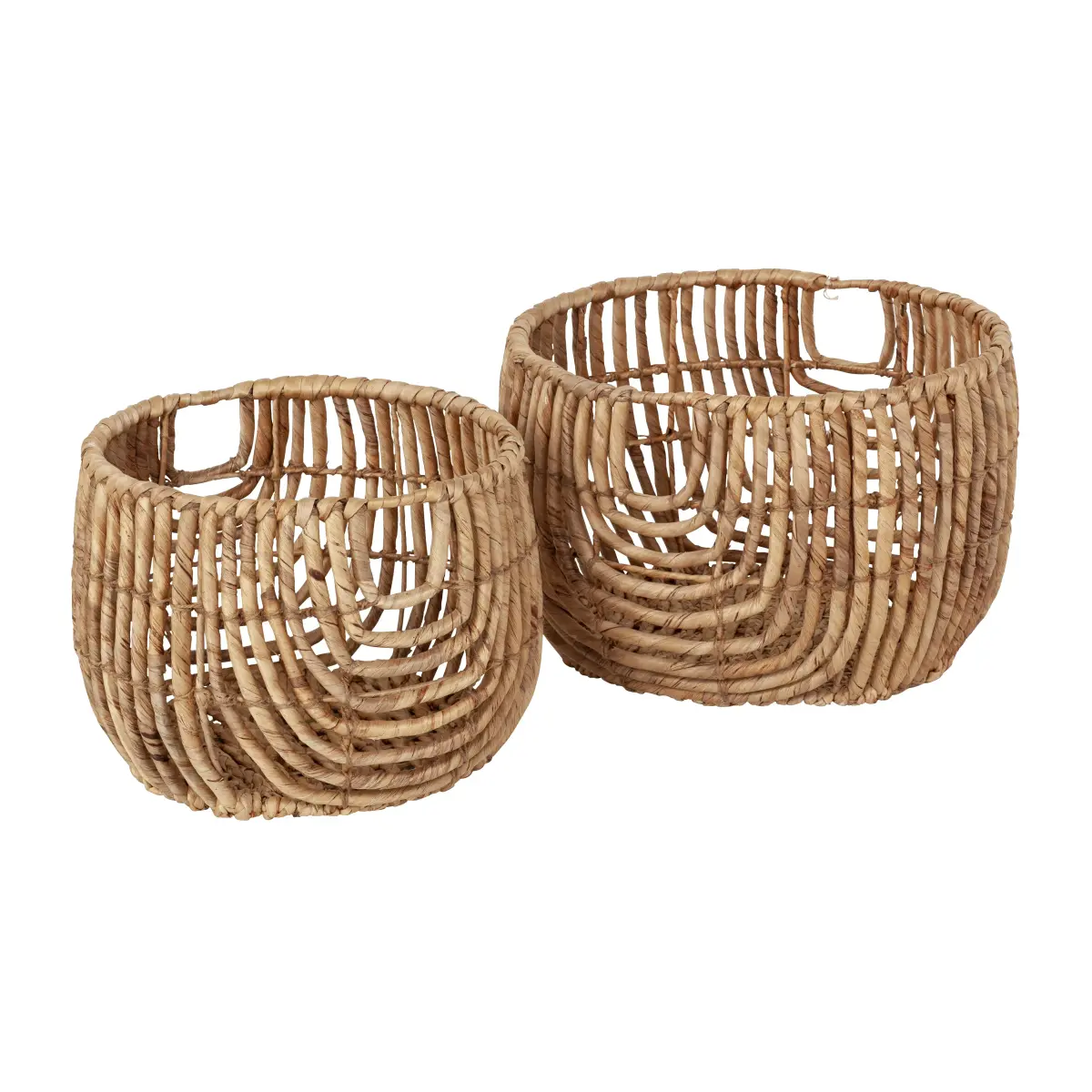 Lily round open twist korg 2 deler, Natural