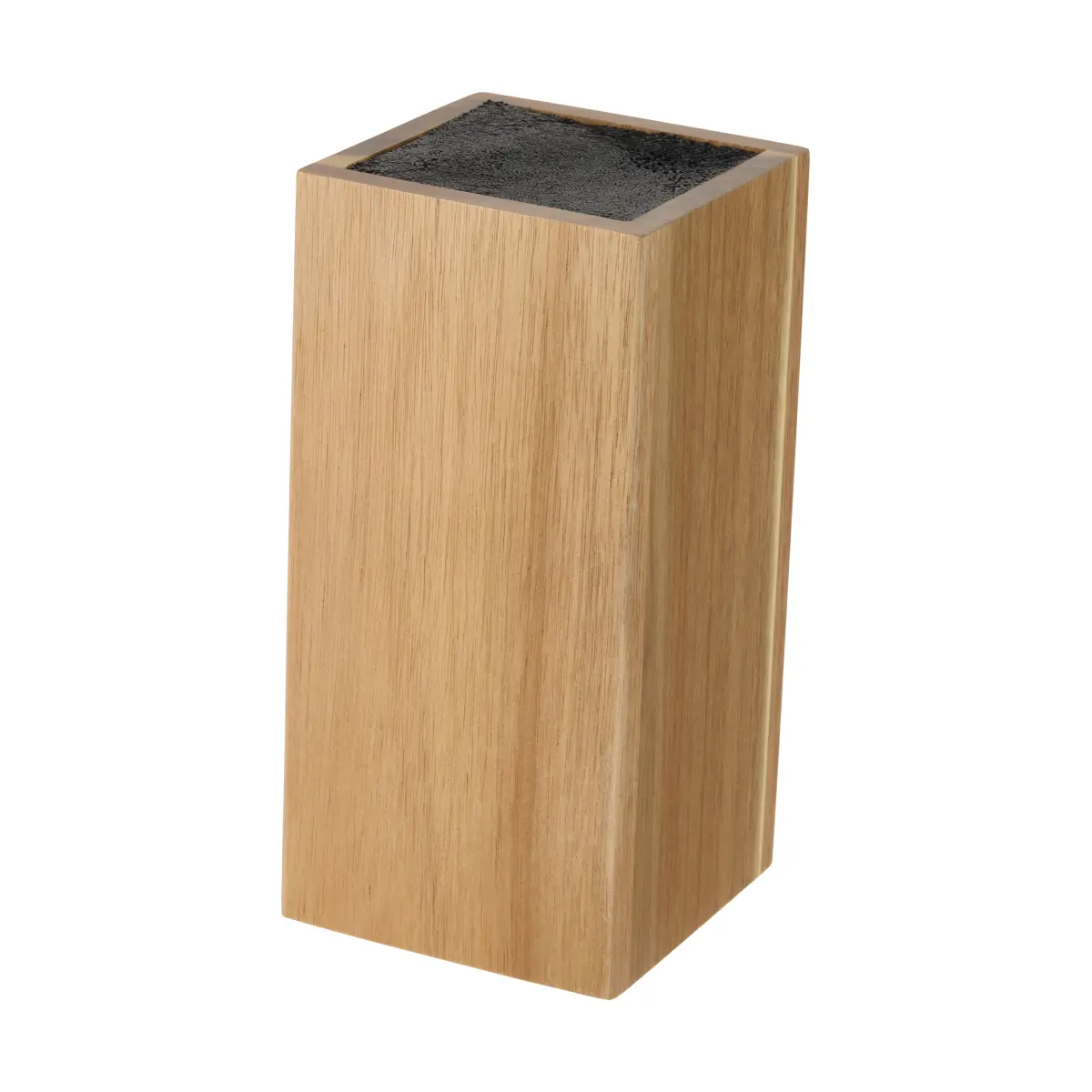 Kini Knivblokk firkantet akasietre, 23,5×10,7×10,7 cm