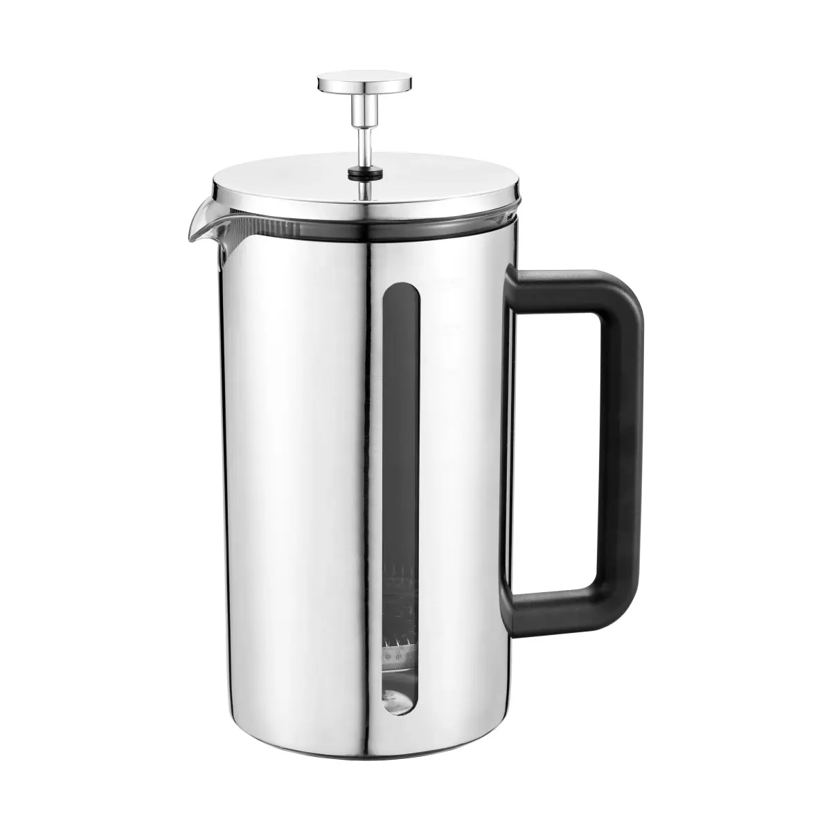 Prexa presskanne 1 l, Rustfritt stål-glass