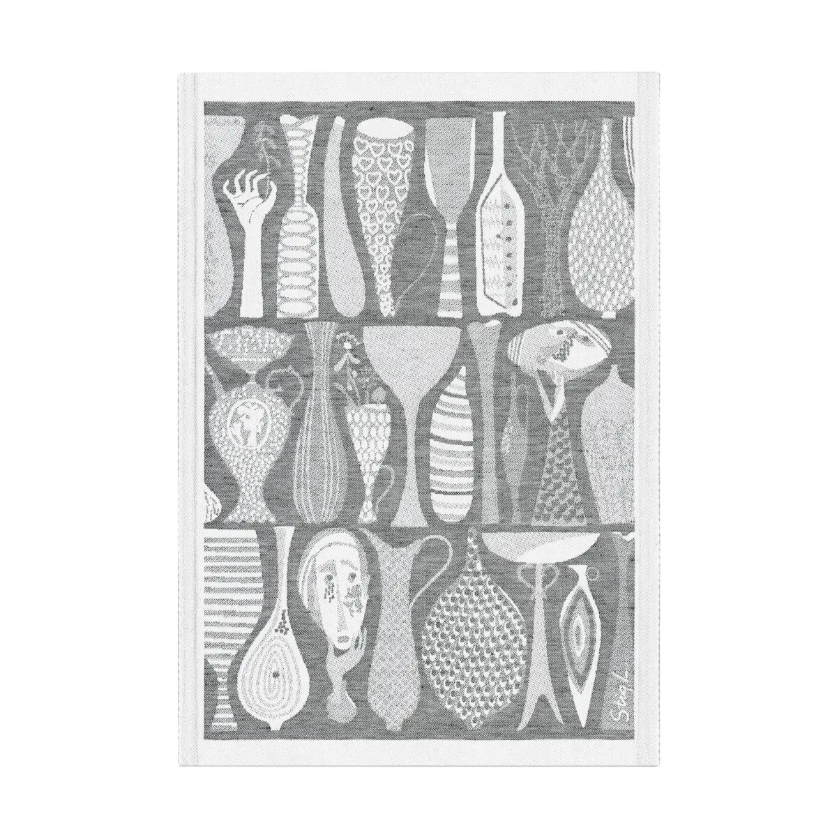 Pottery kjøkkenhåndkle 35x50 cm, Svart