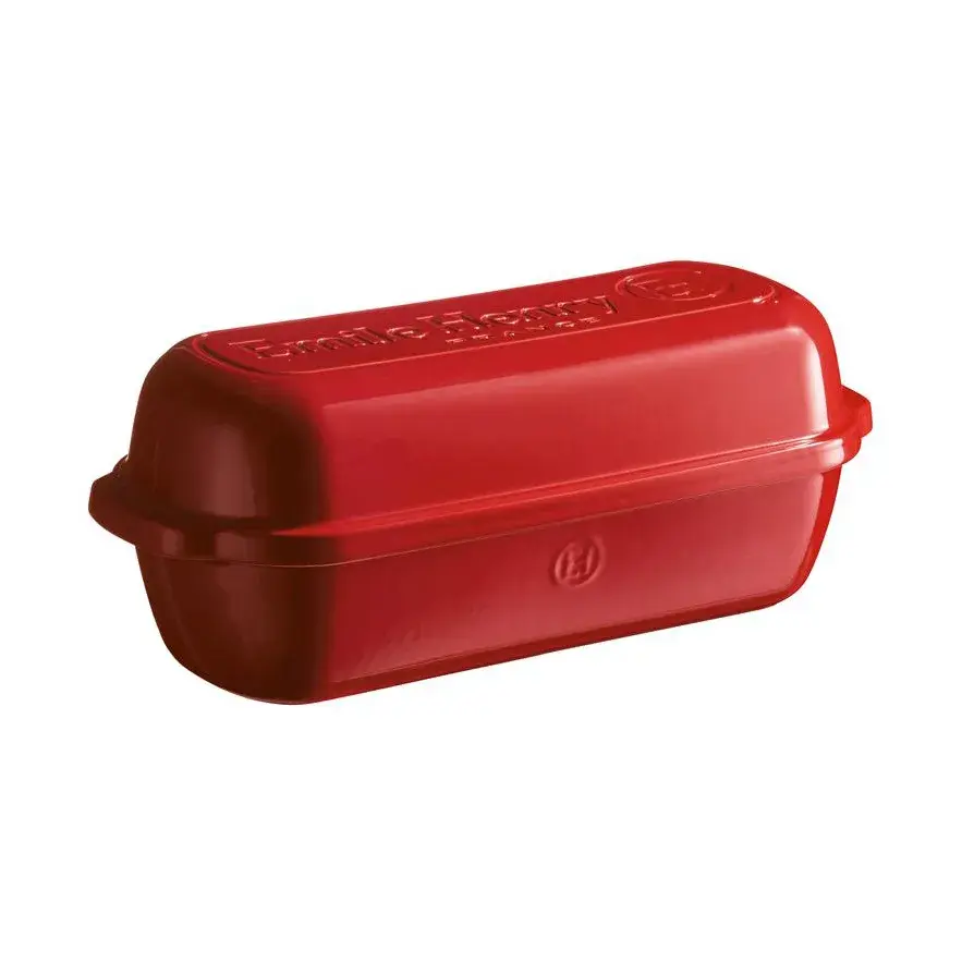 Emile Henry brødform, Rød, rektangulær 4,5 L